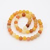 Natural Topaz Jade Round Bead Strands G-P070-24-3mm-2
