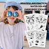 20 Patterns Non-woven Fabrics Water-soluble Embroidery Aid Drawing Sketch DIY-TAC0100-009-17
