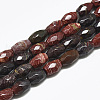 Natural Red Rainbow Jasper Beads Strands G-S357-A02-1