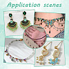 114Pcs 19 Colors Glass Charms PALLOY-PH01699-6