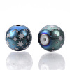 Christmas Electroplate Glass Beads EGLA-R113-07E-2