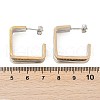 304 Stainless Steel Stud Earrings EJEW-M070-21PG-02-3