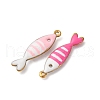 304 Stainless Steel Enamel Charms STAS-Q363-14B-G-2