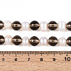 Transparent Glass Beads Strands PEAR-N019-07-5