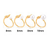 Butterfly Brass Micro Pave Cubic Zirconia Cup Peg Ring Settings KK-N274-11G-4