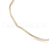 Brass Textured Wavy Open Cuff Bangle Making KK-U020-16G-2