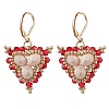 Glass Seed Beads Dangle Earrings EJEW-MZ00331-02-2