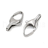 304 Stainless Steel Lobster Claw Clasps STAS-B089-01E-P-2