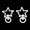Spray Painted Eco-Friendly Alloy Swivel Snap Hooks Clasps PALLOY-T080-14M-NR-2