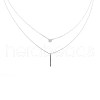 925 Sterling Silver Layer Necklaces NJEW-BB47988-1