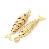 Rack Plating Brass Micro Pave Cubic Zirconia Pendants KK-M309-38D-G-2