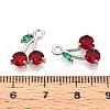 Brass Micro Pave Cubic Zirconia Pendants KK-T074-70P-02-3