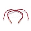 Nylon Cord Braided Bead Bracelets Making BJEW-F360-FRG15-1