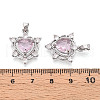 Brass Micro Pave Cubic Zirconia Pendants KK-N264-07P-3