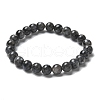 Natural Larvikite Bead Stretch Bracelets BJEW-K212-B-046-6