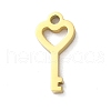 Ion Plating(IP) 304 Stainless Steel Charms STAS-N104-05G-1