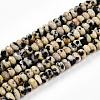 Natural Dalmatian Jasper Beads Strands G-T141-39-4