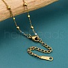 Ion Plating(IP) 304 Stainless Steel Colorful Enamel Satellite Chain Necklaces for Women NJEW-K255-30G-3