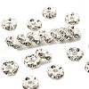 Brass Rhinestone Spacer Beads X-RSB04C14-1