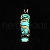 Synthetic Luminous Stone Column Pendants FIND-C058-01G-03-2