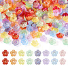  280Pcs 8 Colors Acrylic Bead Caps MACR-TA0001-63-1