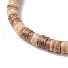 2Pcs Starfish & Tortoise Natural Coconut with Synthetic Turquoise Beads Stretch Bracelets for Men Women BJEW-JB11743-6