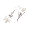 6 Pairs 6 Styles Natural Trochid Shell Dangle Earrings EJEW-JE06082-5