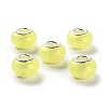 Pearlized Resin European Beads RESI-M001-01E-1