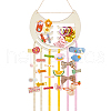   1Pc Arch/Cat Shape Wood Wall Mounted Jewelry Organizer DIY-PH0022-99B-1