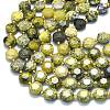 Natural Yellow Turquoise(Jasper) Beads Strands G-C116-A139-01-3
