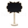 Flower Boxwood Mini Chalkboard Signs WOOD-F010-03-1