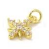 Brass Micro Pave Cubic Zirconia Charms KK-M283-16A-01-2