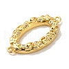 Rack Plating Brass Micro Pave Cubic Zirconia Links Connector Charms KK-P267-21G-2