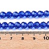 Transparent Glass Beads EGLA-A035-T4mm-D21-4