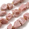 Raw Rough Natural Pink Opal Beads Strands G-Z087-B21-2