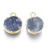 Natural Druzy Agate Pendants G-L566-A03-3