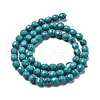 Synthetic Turquoise Beads Strands G-L620-A01-6mm-3