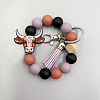 ANATTASOUL 13 Styles Cattle Food Grade Eco-Friendly Silicone Focal Beads SIL-AN0001-04-6