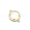 Natural Quartz Crystal Connector Charms PW-WGD2653-07-1