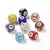 Polymer Clay Rhinestone Beads RB-L029-03-1