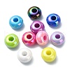 Opaque Acrylic European Beads X-OACR-E033-19-1