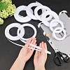   44~45M 2 Style Polyester & Plastic Boning Sewing Wedding Dress Fabric OCOR-PH0001-40-6