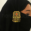 Exquisite & Hollow Brass Hexagon Brooches for Women OU9200-5