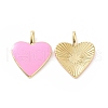 Brass Enamel Pendants KK-P204-14G-C-2