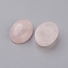 Natural Rose Quartz Flat Back Cabochons G-G741-25x35mm-21-2