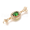 Rack Plating Brass Micro Pave Cubic Zirconia Pandants KK-S399-07G-C-2