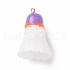 Sport Ball Theme Opaque Resin Pendants RESI-F039-01F-1