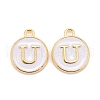 Golden Plated Alloy Charms X-ENAM-S118-01U-1
