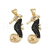 Brass Micro Pave Cubic Zirconia Pendants KK-S526-67G-1