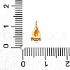 Brass Micro Pave Cubic Zirconia Pendants KK-D356-08F-G-3